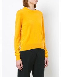 Женский желтый свитер с круглым вырезом от Proenza Schouler