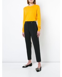 Женский желтый свитер с круглым вырезом от Proenza Schouler