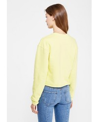 Женский желтый свитер с круглым вырезом от Miss Selfridge