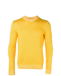 Мужской желтый свитер с круглым вырезом от Nuur