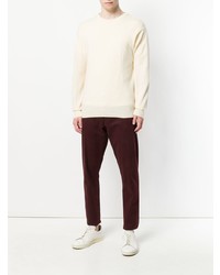 Мужской желтый свитер с круглым вырезом от N.Peal