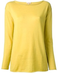 Женский желтый свитер с круглым вырезом от P.A.R.O.S.H.