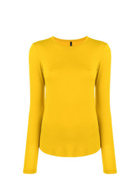 Женский желтый свитер с круглым вырезом от Pierantoniogaspari