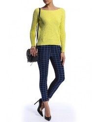 Женский желтый свитер с круглым вырезом от Pinko