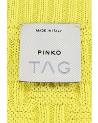 Женский желтый свитер с круглым вырезом от Pinko