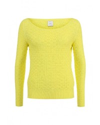 Женский желтый свитер с круглым вырезом от Pinko