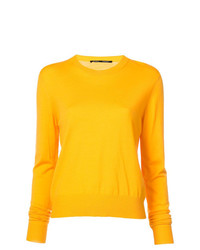 Женский желтый свитер с круглым вырезом от Proenza Schouler