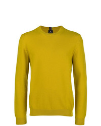 Мужской желтый свитер с круглым вырезом от Ps By Paul Smith