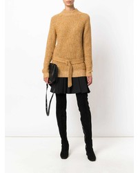 Женский желтый свитер с круглым вырезом от See by Chloe