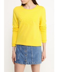 Женский желтый свитер с круглым вырезом от Sela