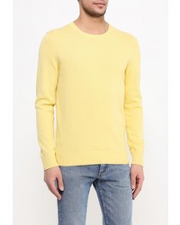 Мужской желтый свитер с круглым вырезом от Sela