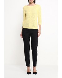 Женский желтый свитер с круглым вырезом от Sela