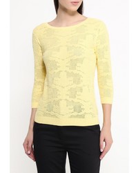 Женский желтый свитер с круглым вырезом от Sela