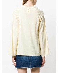Женский желтый свитер с круглым вырезом от Vanessa Seward