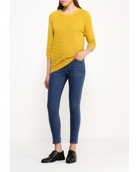 Женский желтый свитер с круглым вырезом от Tom Tailor Denim