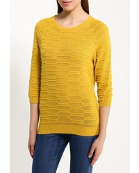 Женский желтый свитер с круглым вырезом от Tom Tailor Denim