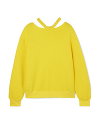 Женский желтый свитер с круглым вырезом от Unravel Project