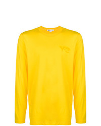 Мужской желтый свитер с круглым вырезом от Y-3