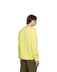 Мужской желтый свитер с круглым вырезом от Tibi