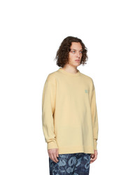 Мужской желтый свитер с круглым вырезом от Loewe