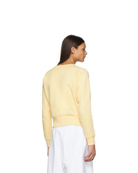 Мужской желтый свитер с круглым вырезом от Random Identities