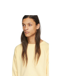 Мужской желтый свитер с круглым вырезом от Random Identities