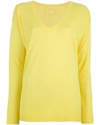 Женский желтый свитер с круглым вырезом от Zadig & Voltaire