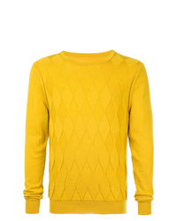 Мужской желтый свитер с круглым вырезом от Zambesi