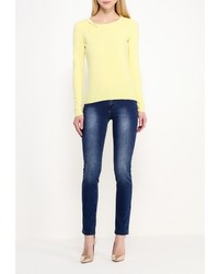 Женский желтый свитер с круглым вырезом от Zarina