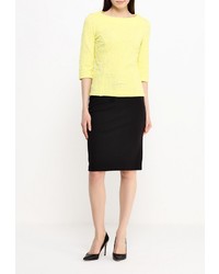 Женский желтый свитер с круглым вырезом от Zarina