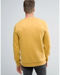 Мужской желтый свитер с принтом от Asos