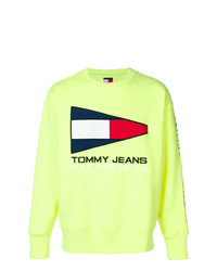 Мужской желтый свитшот с принтом от Tommy Jeans