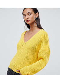 Желтый свободный свитер от Asos Tall