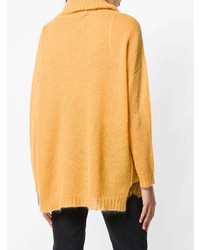 Желтый свободный свитер от Twin-Set