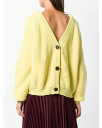 Желтый свободный свитер от Erika Cavallini