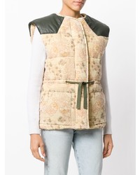 Женский желтый стеганый жилет от Isabel Marant