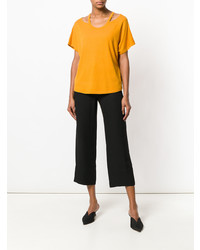 Желтый топ с открытыми плечами от Steffen Schraut