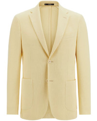 Желтый хлопковый пиджак