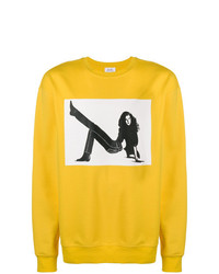 Мужской желтый худи с принтом от Calvin Klein Jeans Est. 1978