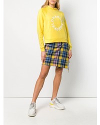 Женский желтый худи с принтом от Karl Lagerfeld