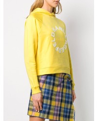 Женский желтый худи с принтом от Karl Lagerfeld