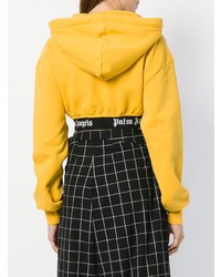 Женский желтый худи с принтом от Palm Angels