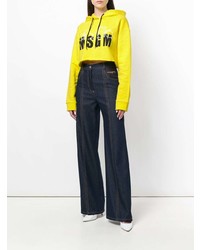 Женский желтый худи с принтом от MSGM