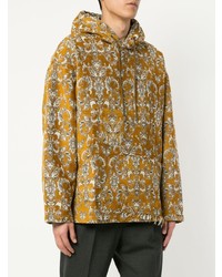 Мужской желтый худи с принтом от Wooyoungmi