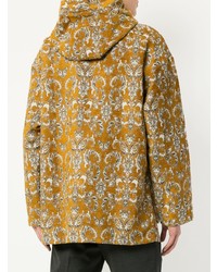 Мужской желтый худи с принтом от Wooyoungmi