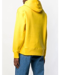 Мужской желтый худи с принтом от Tommy Jeans