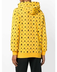 Мужской желтый худи с принтом от Hydrogen