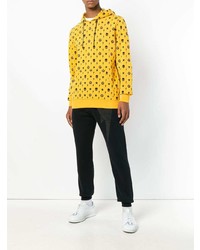 Мужской желтый худи с принтом от Hydrogen