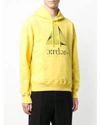 Мужской желтый худи с принтом от Undercover