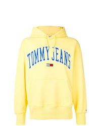 Мужской желтый худи с принтом от Tommy Jeans